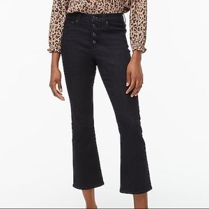 J Crew High Rise Flare Crop Jean Sz32 BNWT